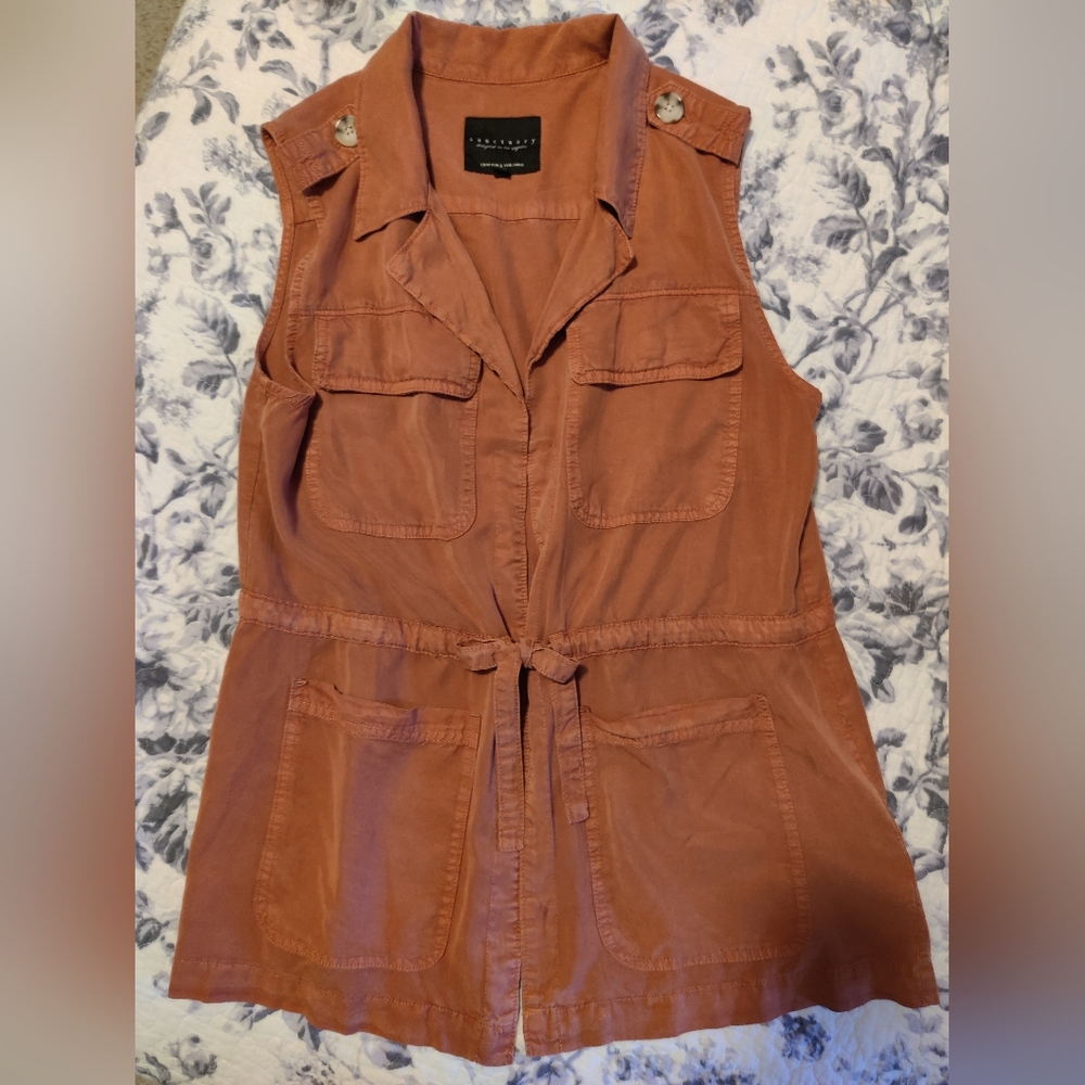 Sanctuary Terracotta Sleeveless Vest
